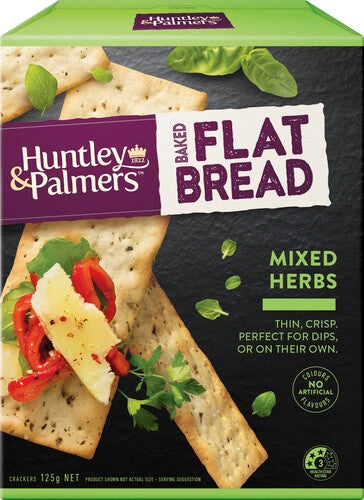 Huntley & Palmers Mixed Herbs Flat Bread Crackers 125g