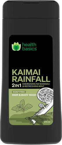 Health Basics Kaimai Rainfall 2 In 1 Hair & Body Wash 375ml