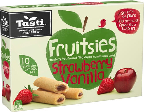 Tasti Strawberry Vanilla Fruitsies 10pk 200g