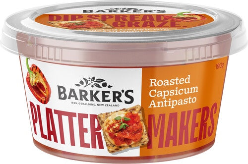 Barkers Platter Makers Roasted Capsicum Antipasto 190g