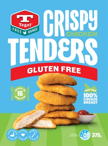 Tegel Frozen Free Range Gluten Free Crispy Chicken Tenders 375g