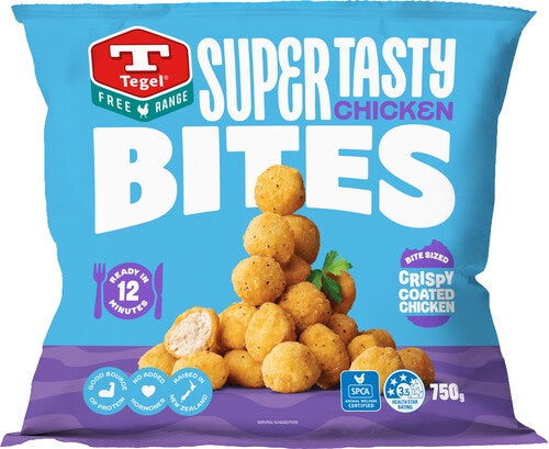 Tegel Frozen Free Range Super Tasty Chicken Bites 750g