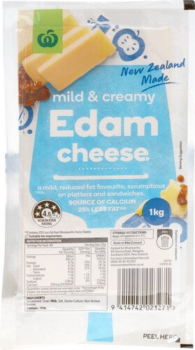 Countdown Edam Cheese 1kg