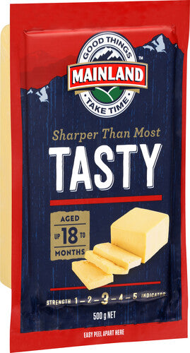 Mainland Tasty Cheddar Cheese Block 500g