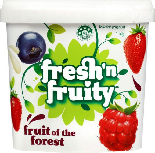 Fresh N Fruity Fruit Of The Forest Yoghurt 1kg