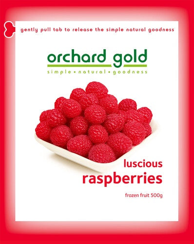 Orchard Gold Raspberries Luscious 500g
