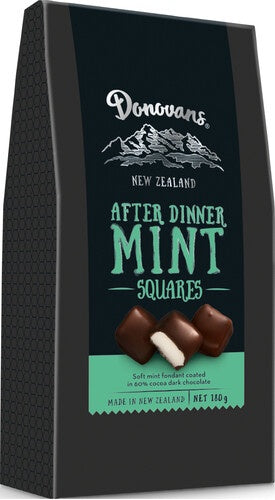 Donovans Dark Chocolate After Dinner Mint Squares 180g