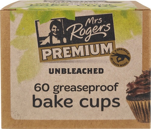 Mrs Rogers Unbleached Bake Cups 60s