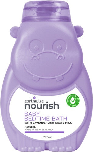Earthwise Nourish Lavender And Goats Milk Baby Bed Time Bath 275ml