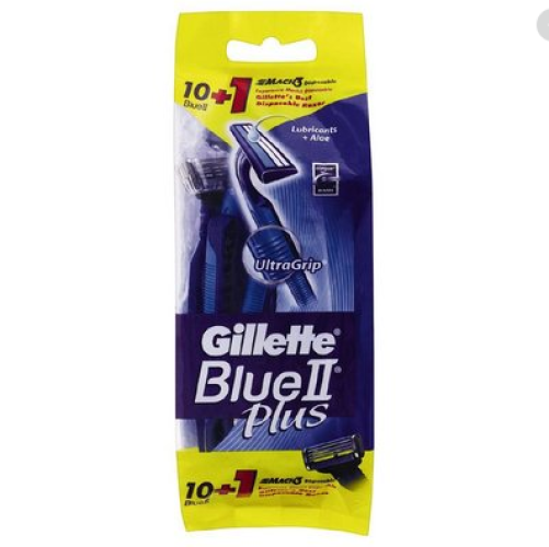 Gillette Combo Blue Ii 10Pk Plus Mach 3 Razor