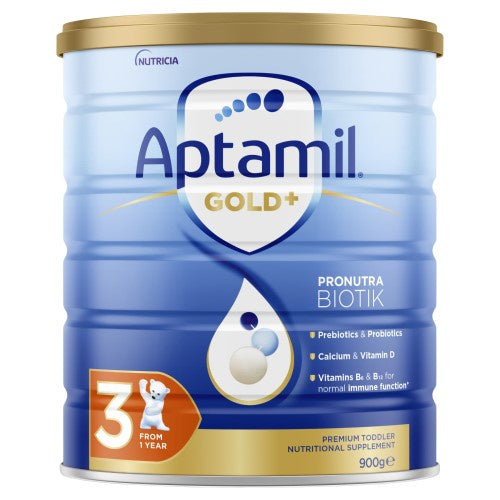 Aptamil Gold+ 3 From 1 Year Premium Toddler Nutritional Supplement 900g