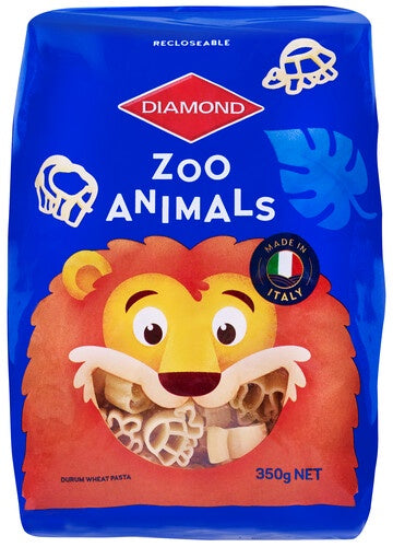 Diamond Zoo Animals Pasta 350g