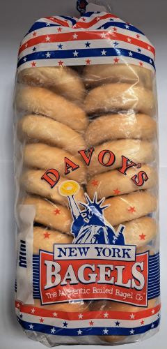 NY Bagels Plain Mini Bagels 36gm 20pc