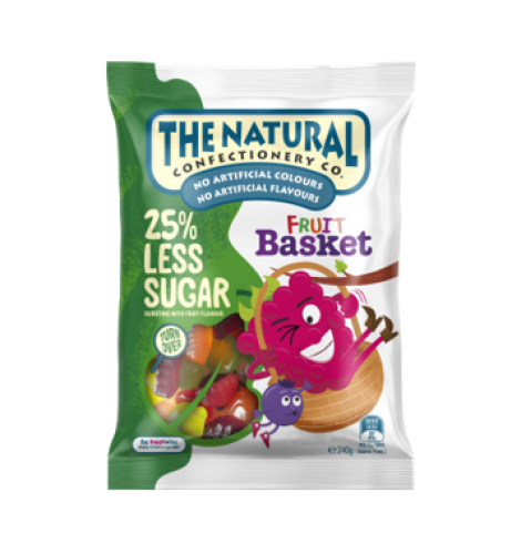 TNCC Reduced Sugar Fruit Basket Confectionery 220g