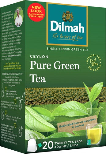 Dilmah Ceylon Pure Green Tea 20pk