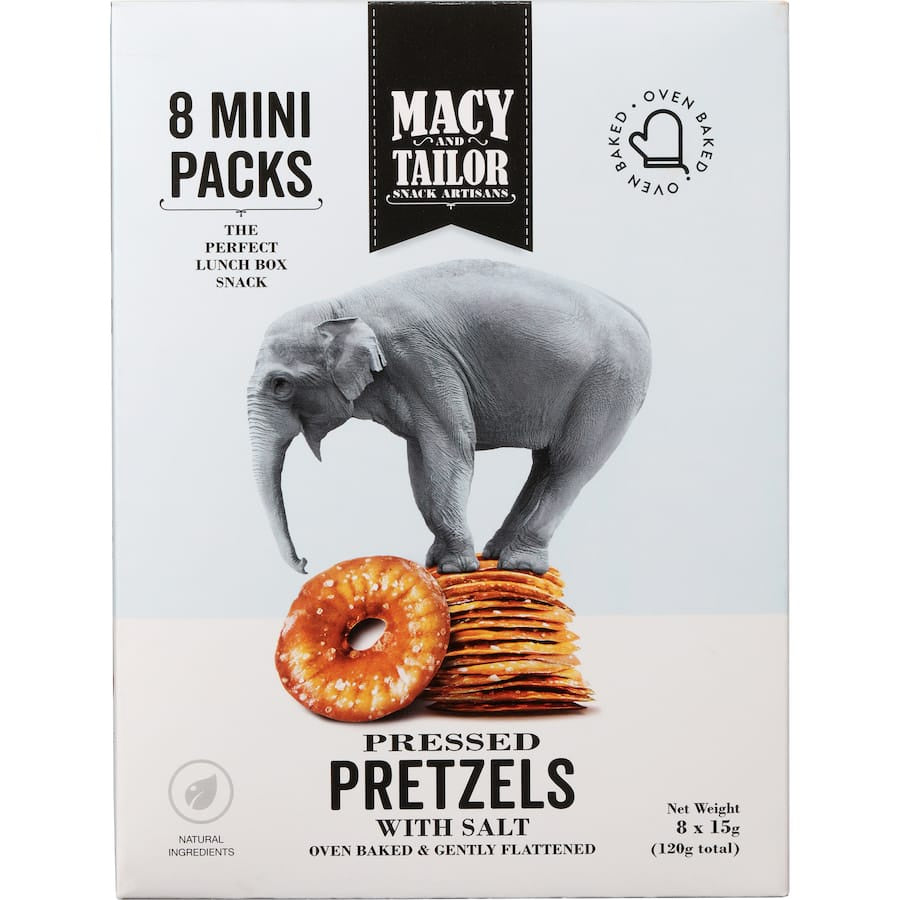 Macy & Tailor Salt Pretzels Multipack 8pk 120g