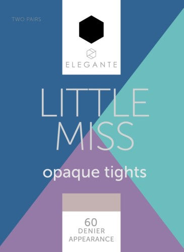 Little Miss Elegante 60D Tights 2PP BLK 11-12yrs