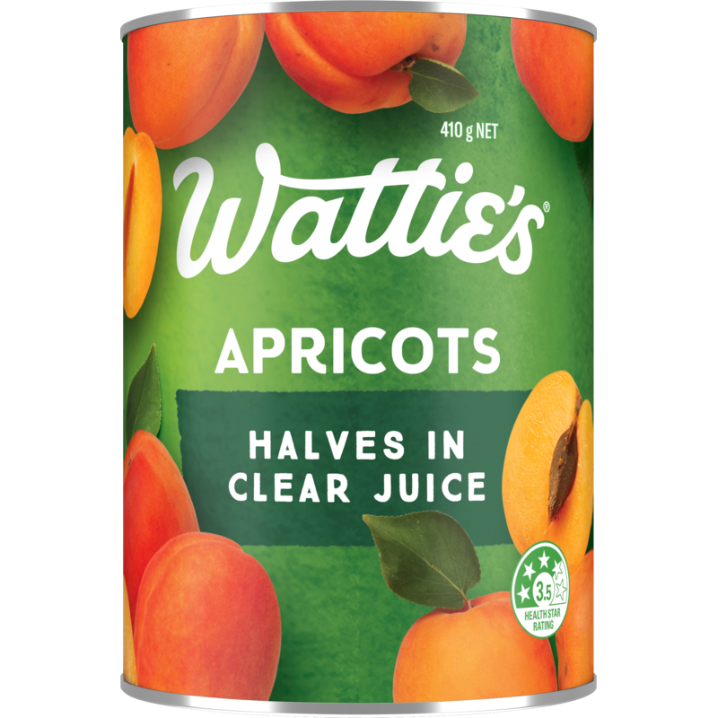 Watties Apricots Halves In Juice 410g