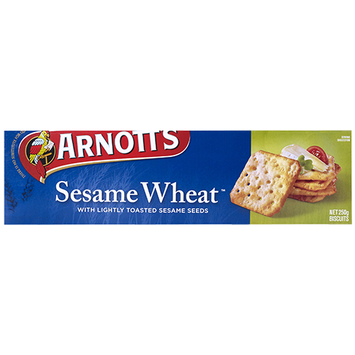 Arnotts Sesame Wheat Crackers 250g