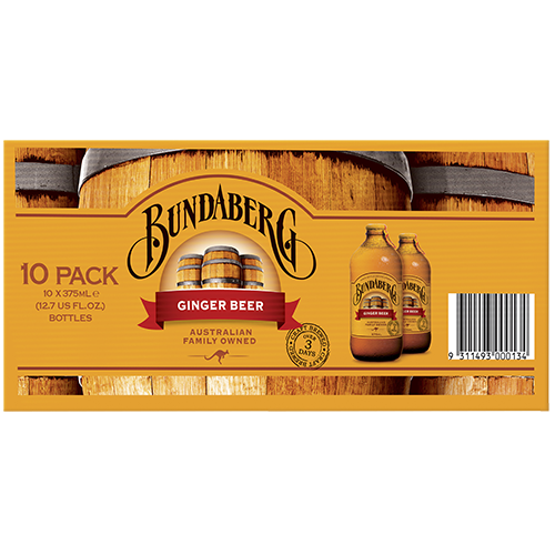 Bundaberg Ginger Beer 375ml x 10pk