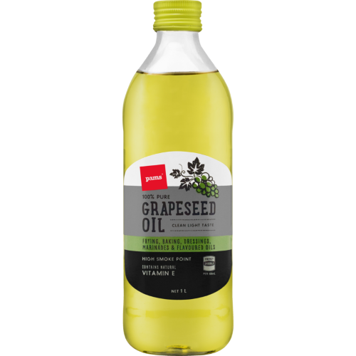 Pams 100% Pure Grapeseed Oil 1L