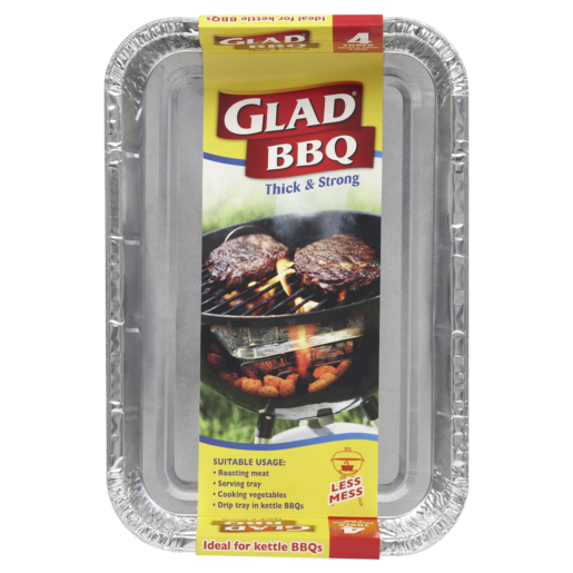 Glad BBQ Foil Trays 4pk