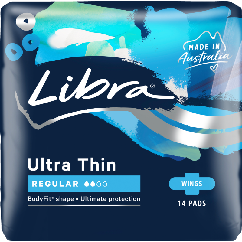 Libra Ultra Thin Regular Pads With Wings 14pk