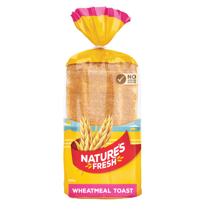 Natures Fresh Wheatmeal Toast 700g