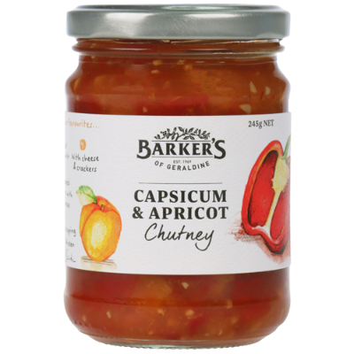 Barkers Capsicum & Apricot Chutney 245gm