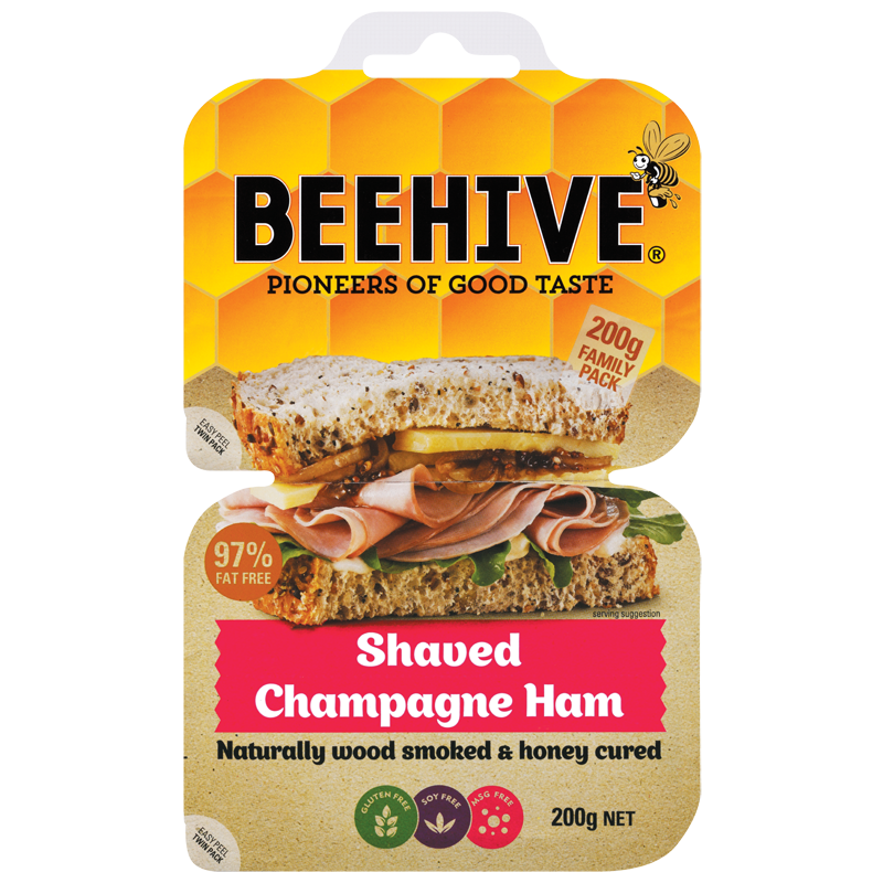 Beehive Shaved Champagne Ham 200g