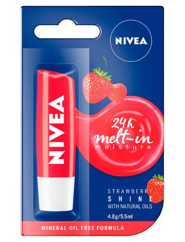 Nivea Lip Balm Strawberry Shine 4.8G