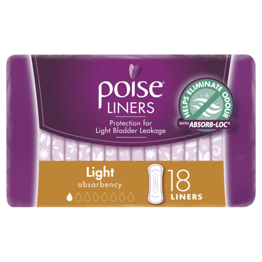 Poise Light Liners 18pk