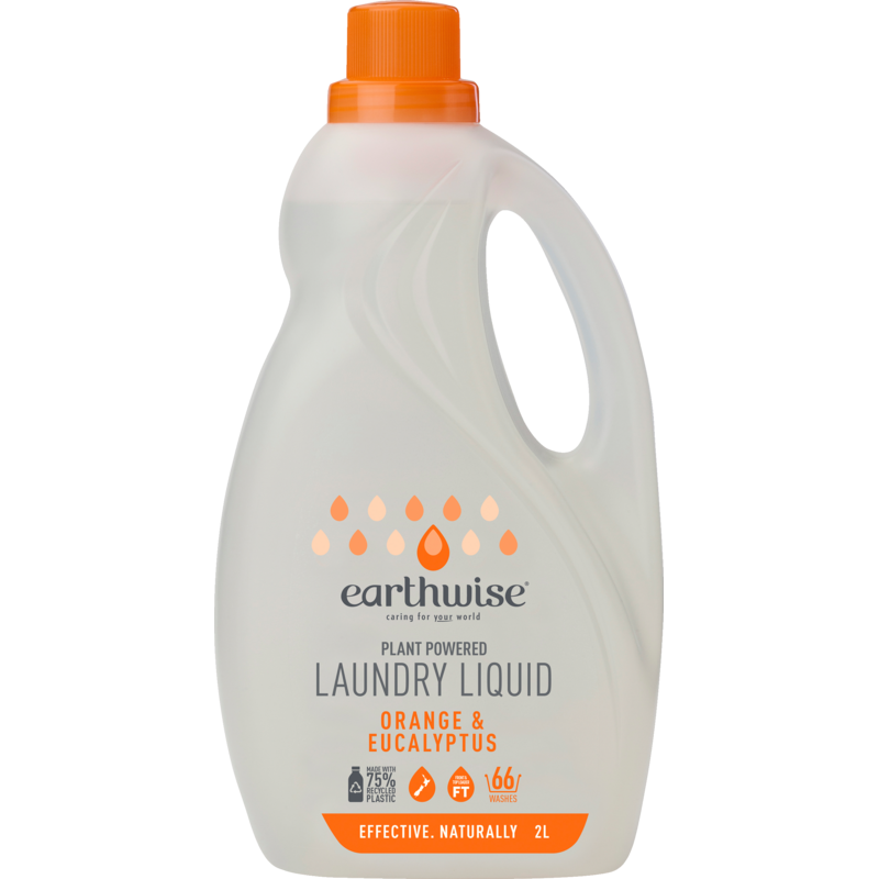 Earthwise Orange and Eucalyptus Laundry Liquid 2L