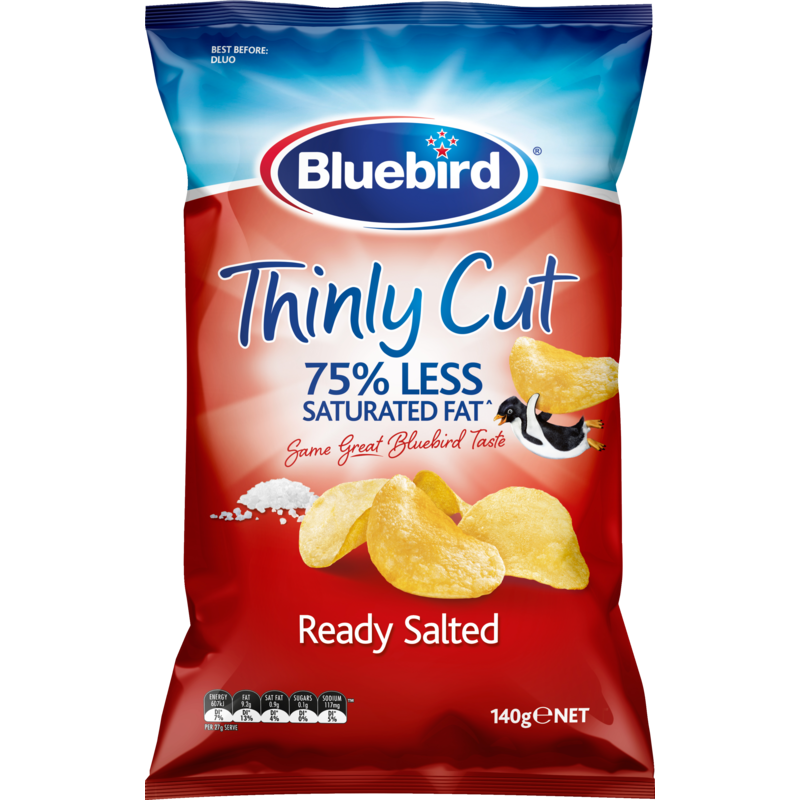 Bluebird Thinly Cut Ready Salted 140g