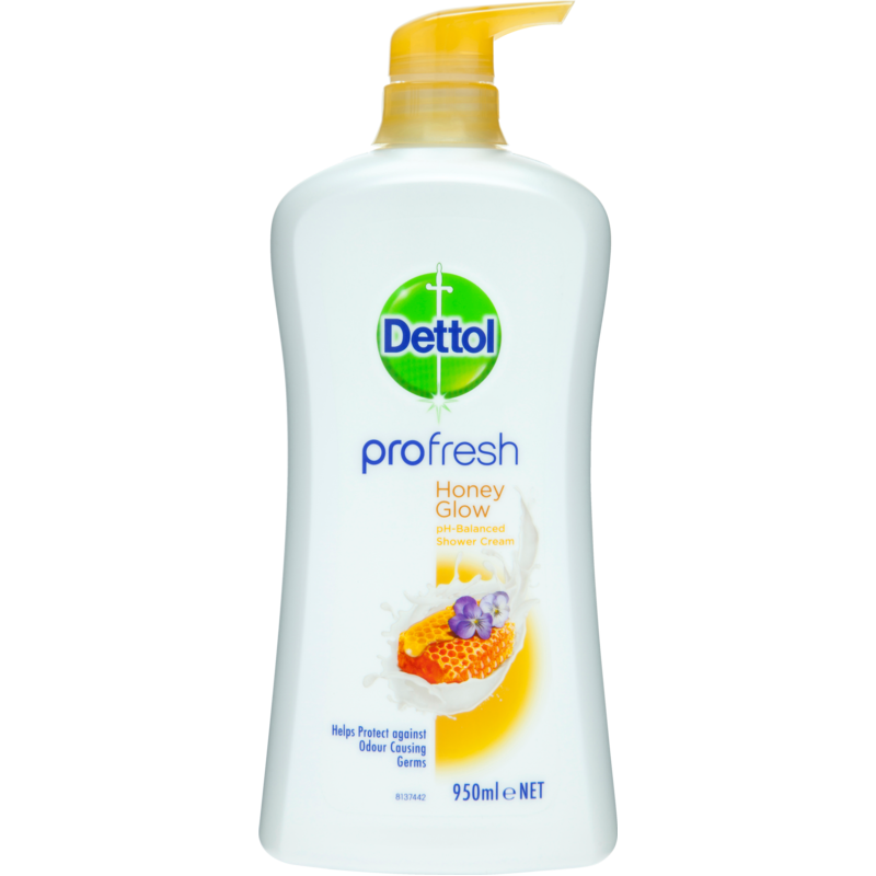 Dettol Shower Cream Honey Glow 950ml Pump