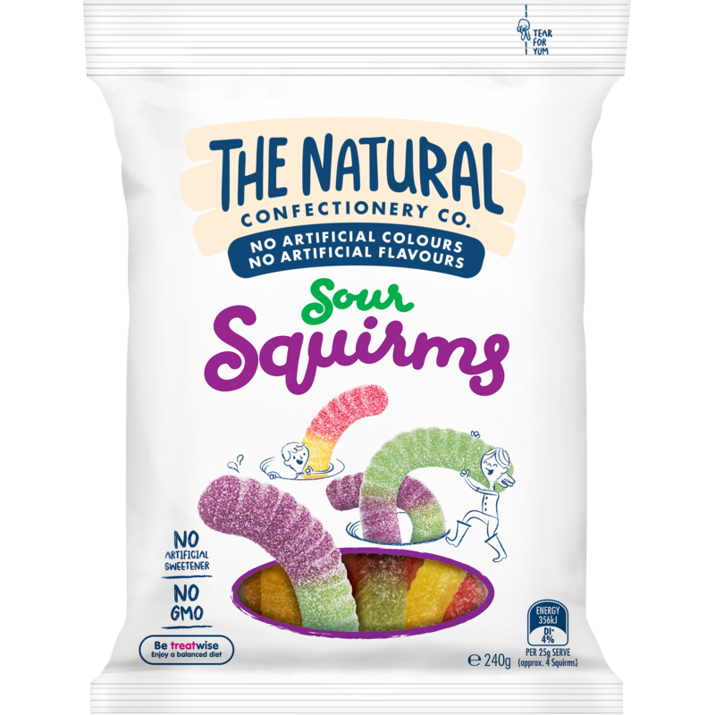 TNCC Jelly Sour Squirms Confectionery 220g