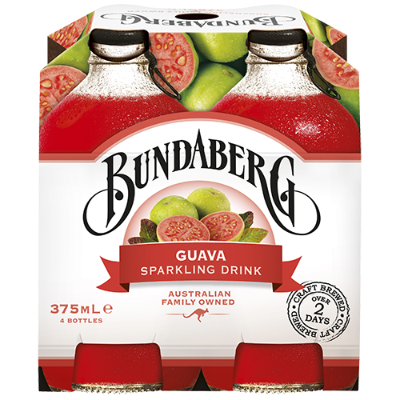 Bundaberg Guava Soft Drink 4pk x 375ml