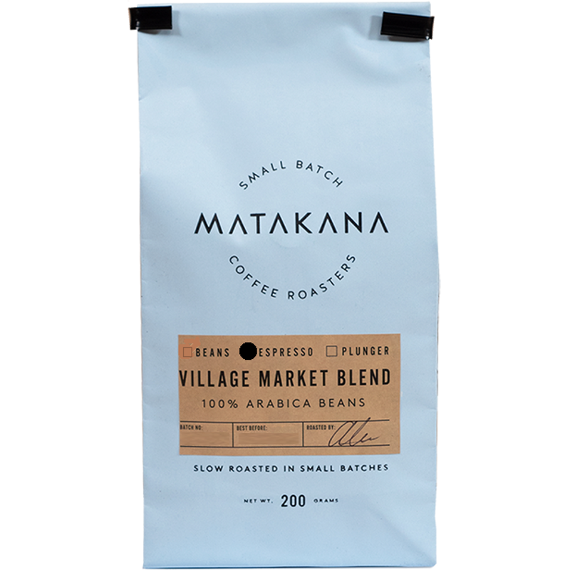 Matakana Coffee Roasters Village Market Blend Coffee Beans 200g