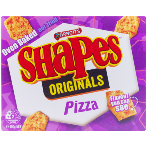 Arnotts Shapes Pizza Biscuits 175g