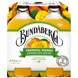 Bundaberg Tropical Mango Sparkling Drink 4pk x 375ml