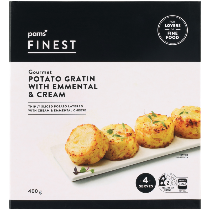 Pams Finest Potato Gratin with Emmental & Cream 400g