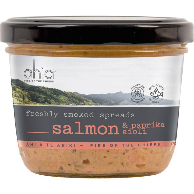 Ahia Freshly Smoked Salmon & Paprika Aioli Spread 170g
