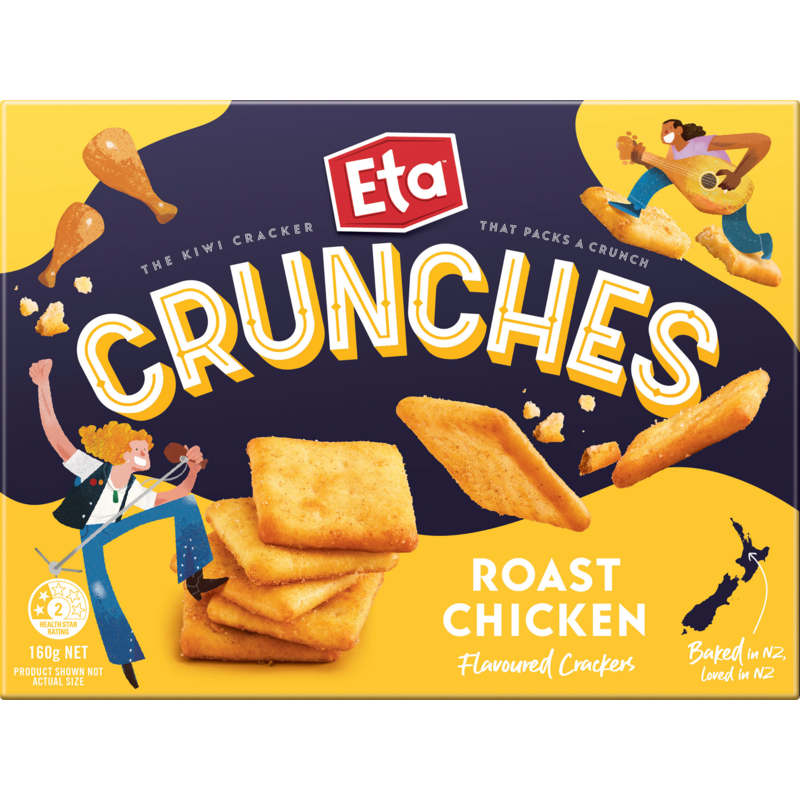 Eta Crunches Roast Chicken Crackers 160g