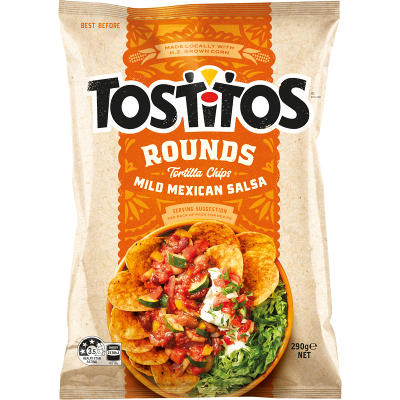 Tostitos Rounds Mild Mexican Salsa Tortilla Chips 290g