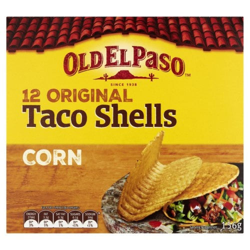 Old El Paso Original Corn Taco Shells 12pk 156g