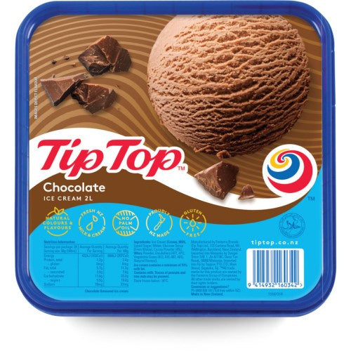 Tip Top Chocolate Ice Cream 2L