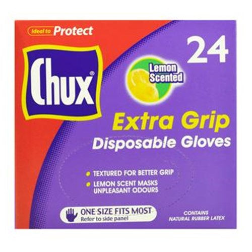 Chux Extra Grip Disposable Gloves 24pk