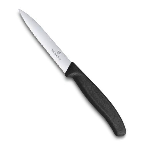 Victorinox Vegetable Knife 5.0733 Wavy Blade Black 10cm