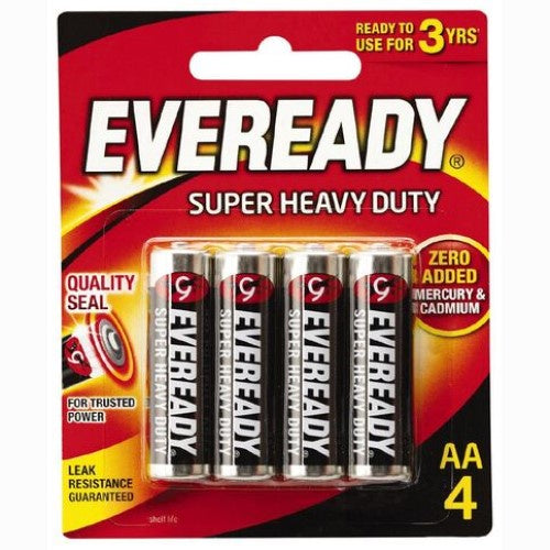 Eveready Super Heavy Duty AA 4pk