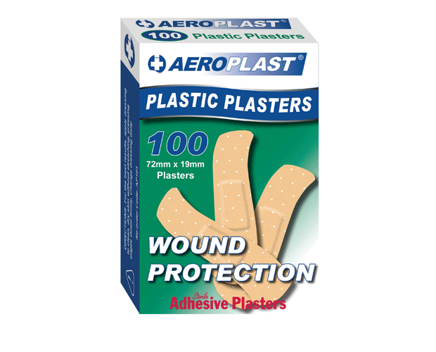 Aeroplast Plastic Plasters 100pkt